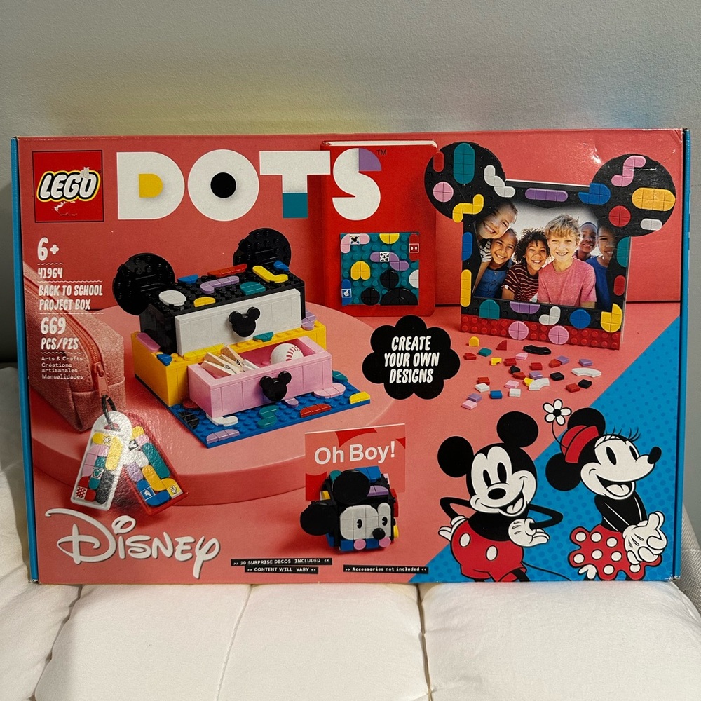 Lego dots back to school project box